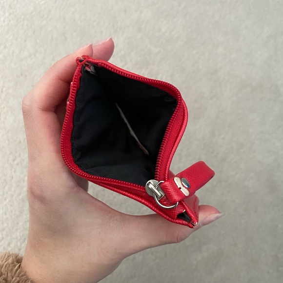 Simple small red card wallet holder - Picture 3 of 3